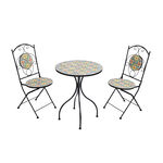 Pedra Mosaic 3 Piece Bistro Set